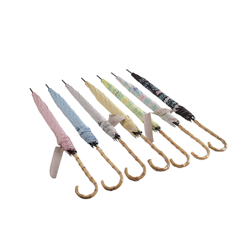 Pongee econômico com guarda-chuva reto revestido de UV-0E6B0106