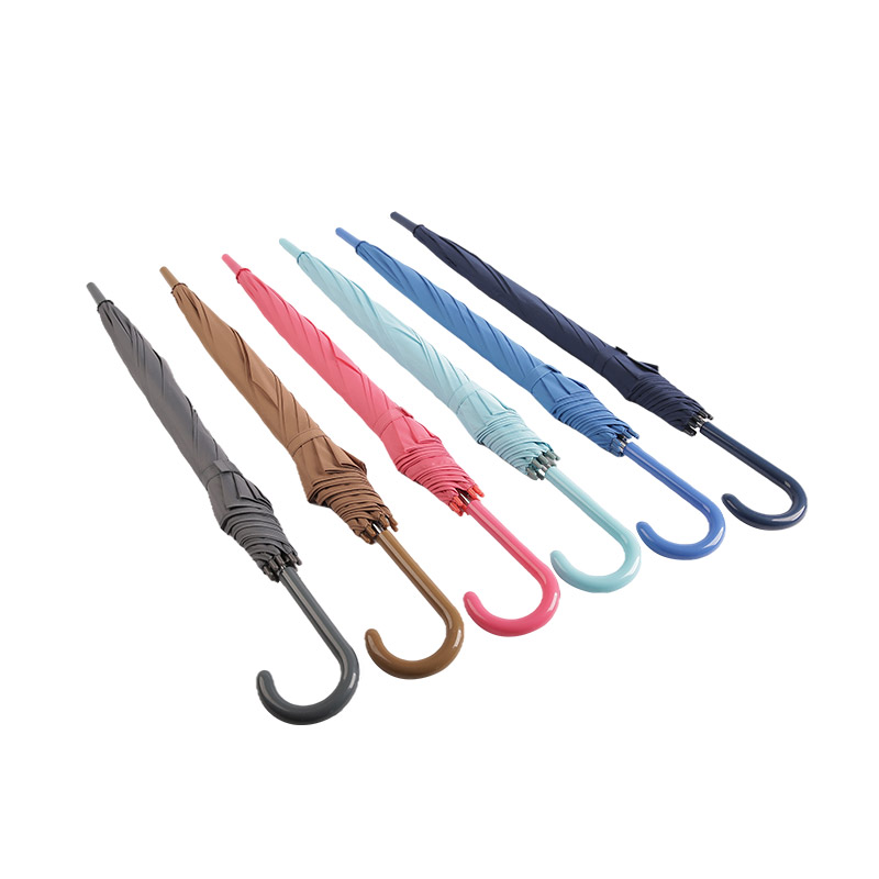 Guarda-chuva reto pongee estilo palácio azul escuro-0E6B0188