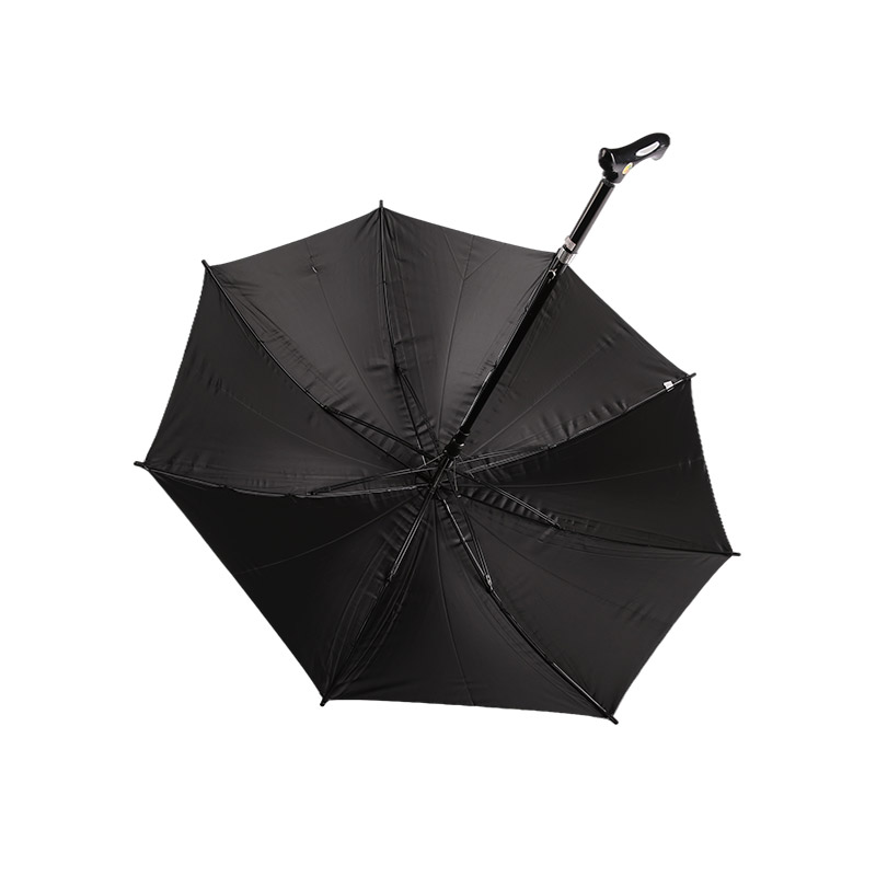 Pongee à prova d'água e vento forte com guarda-chuva reto revestido de prata-0E6B0223