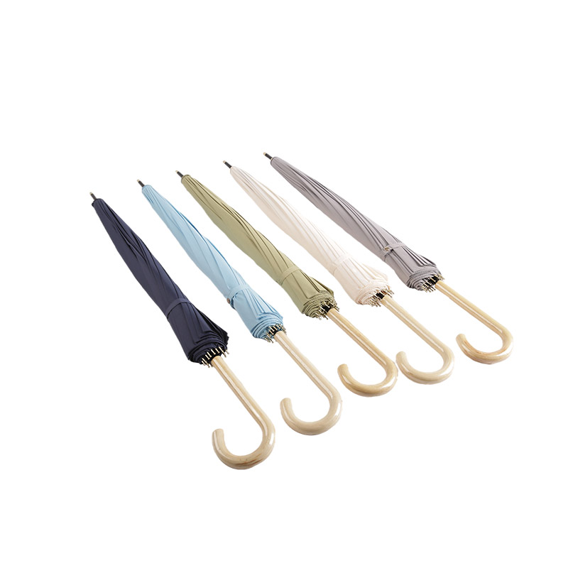 Guarda-chuva leve estilo britânico Pongee Straight-0E6B0259