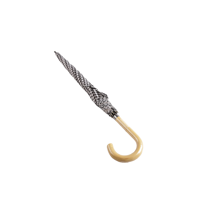 Guarda-chuva reto Pongee resistente e invertido-0E6B0338