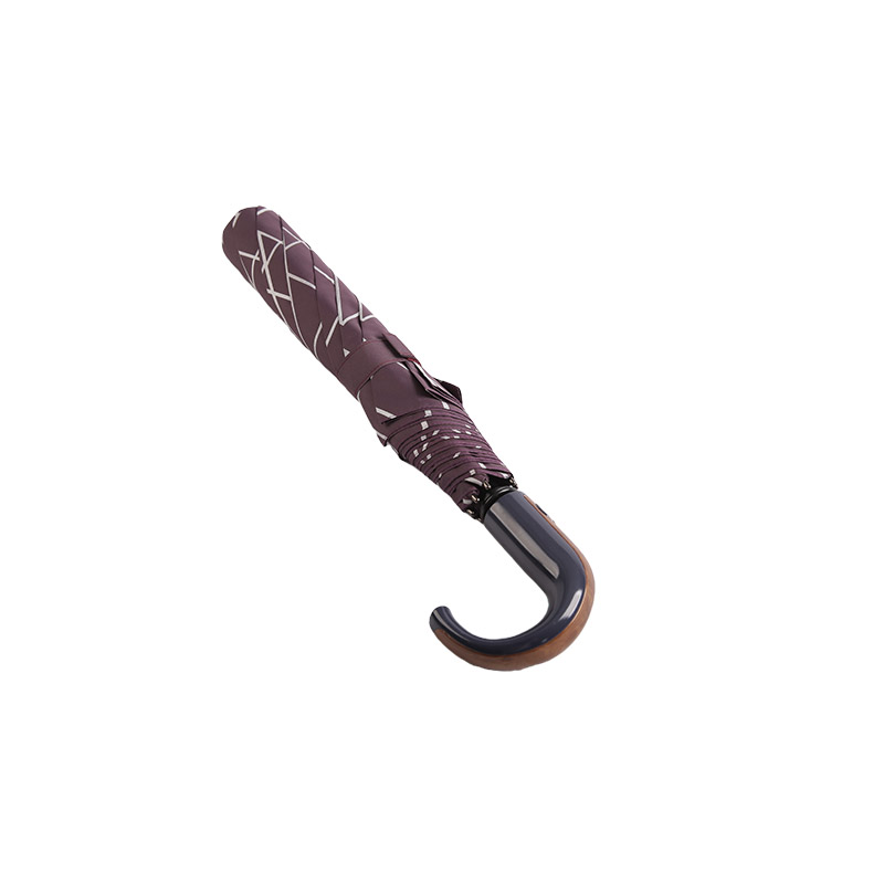 Padrões geométricos Pongee Guarda-chuva duplo-0E6B0412