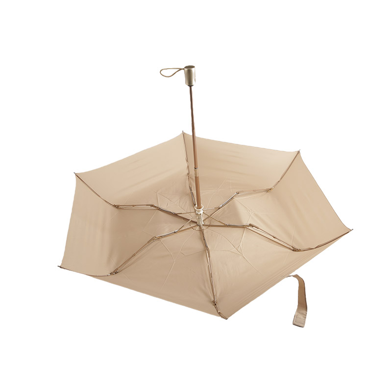 Guarda-chuva três dobras Apricot Atmosphere Pongee-0E6B0465