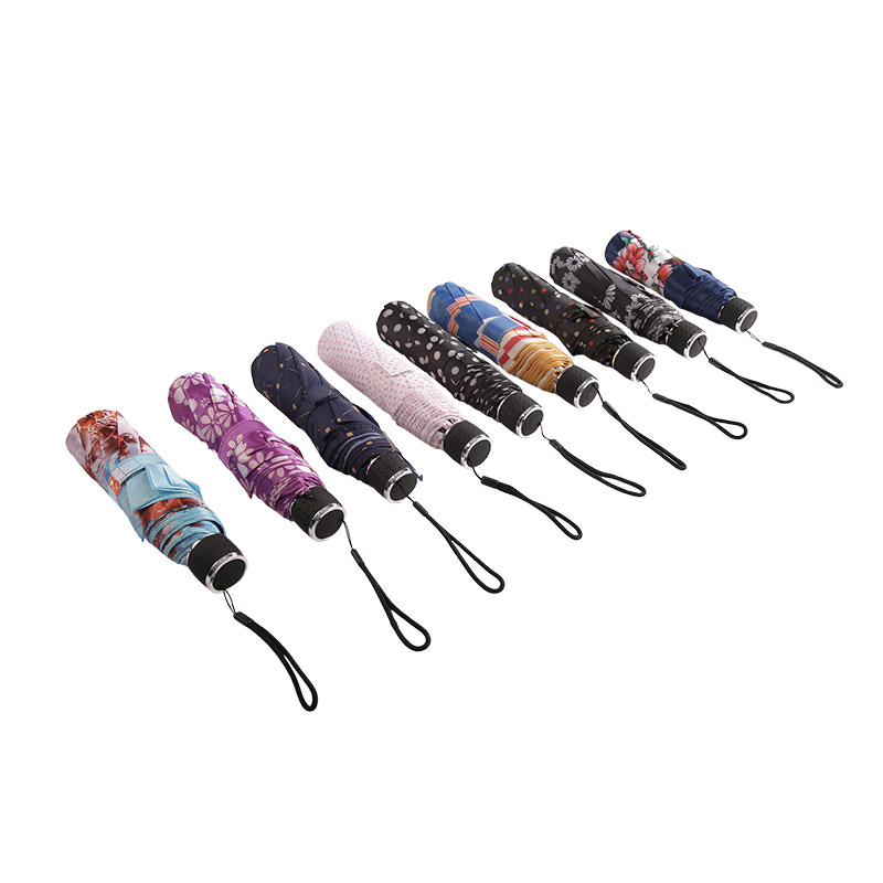 Mini guarda-chuva Pongee de bolinhas-0E6B0499