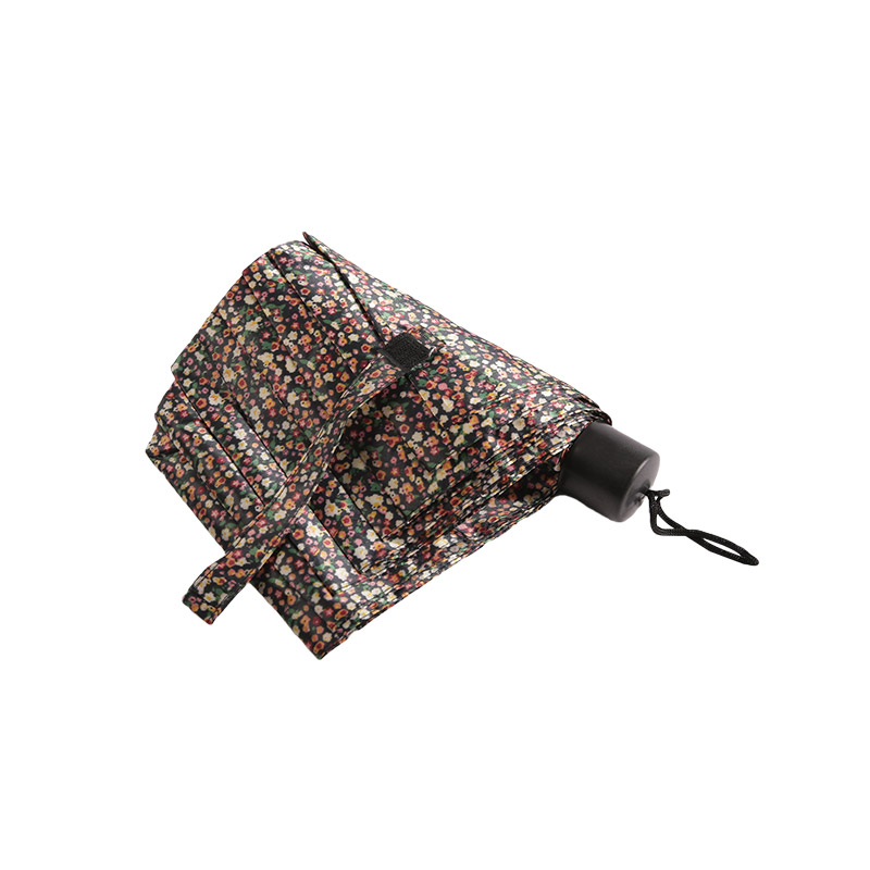 Polyetser escalonável diário com guarda-chuva de três dobras revestido de prata-0E6B0523