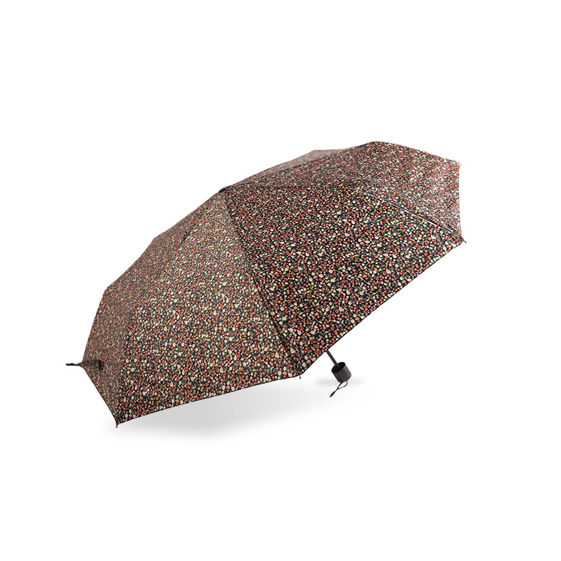 Polyetser escalonável diário com guarda-chuva de três dobras revestido de prata-0E6B0523