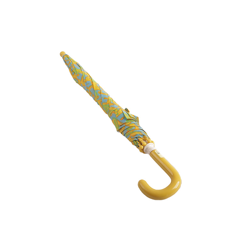 Guarda-chuva infantil amarelo Alfabeto Color Block Pongee-0E6B0570