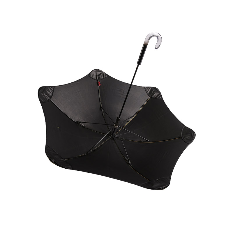 Guarda-chuva simples amarelo irregular Pongee infantil revestido-0E6B0615