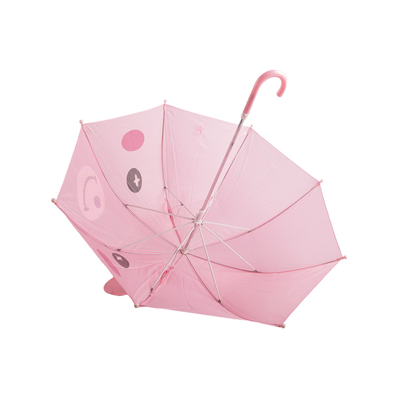 Guarda-chuva infantil de poliéster coelhinho fofo rosa-0E6B0672