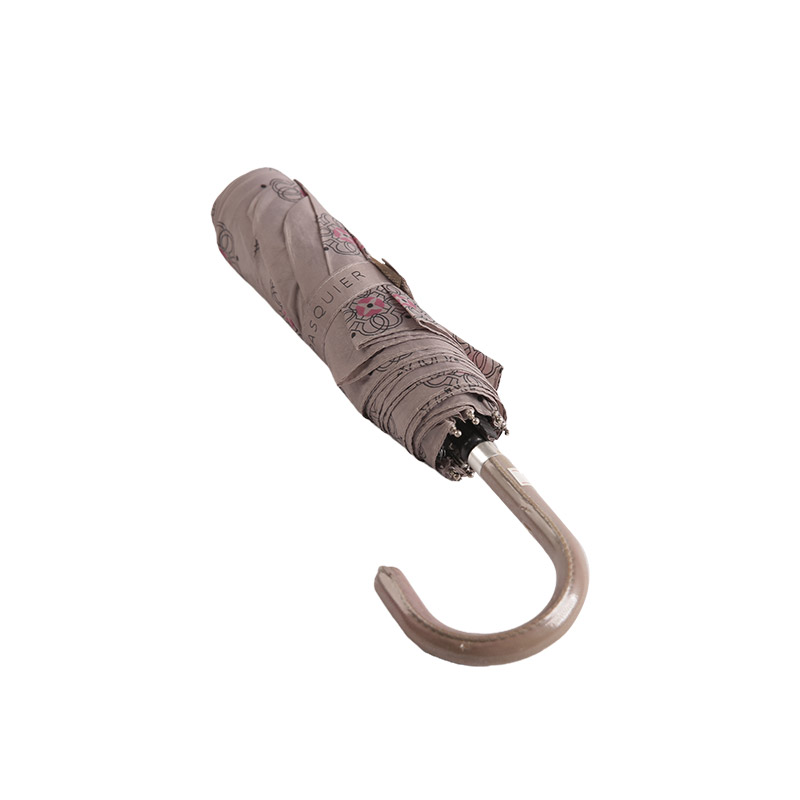 Guarda-chuva triplo de poliéster com impressão em cores claras-0E6B0739