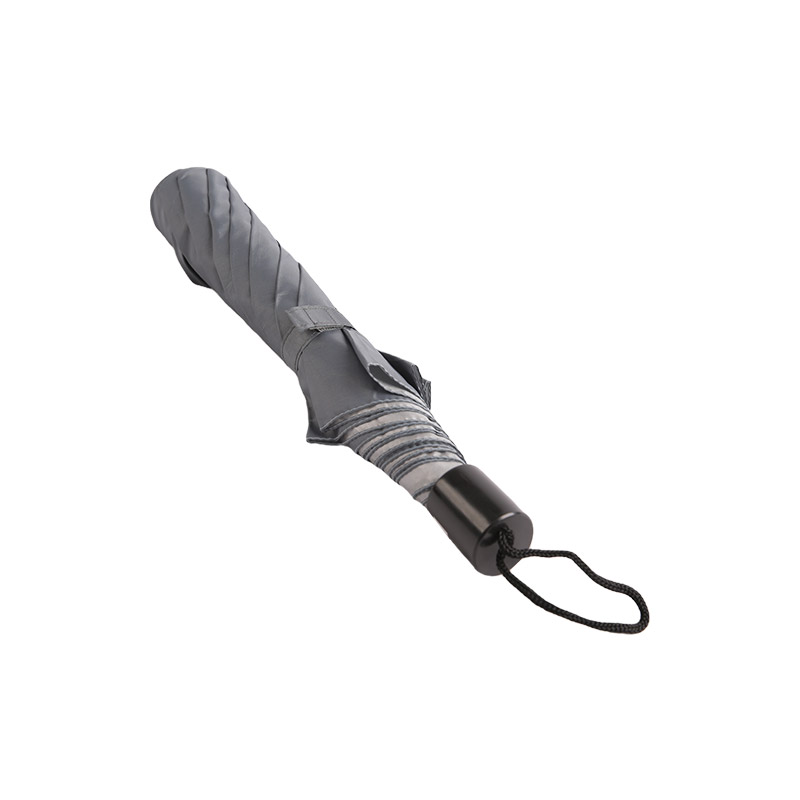 Guarda-chuva duplo simples de metal prateado puro-0E6B0782